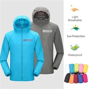 Custom Logo Foldable Waterproof Sunscreen Jacket