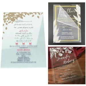 Custom UV Printed Acrylic Invitation