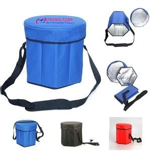 Custom Logo Unique Custom Hexagon Seat Logo Cooler Bag