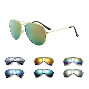 Custom Logo Color Aviator Sunglasses
