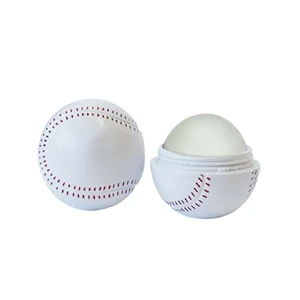 Custom Logo Baseball Lip Balm Ball Moisturizer