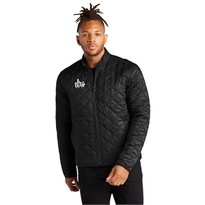 Custom Logo Men's Quilted Bomber Jacket
