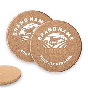 Cork Coasters High Density Heat Resistant Sustainable