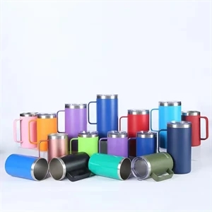 24 oz Stainless Steel Double Wall Vacuum Insulated Tumbler w