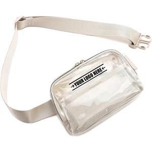 Stadium Approved Adjustable Strap Clear Belt Bag