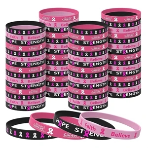 Breast Cancer Awareness Silicone Wristband