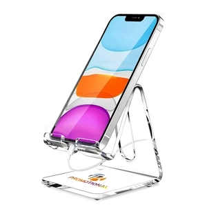 Portable Acrylic Clear Cell Phone Stand Holder for Desk