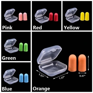 Box Packed Anti-Noise Rebound Sleeping Earplugs