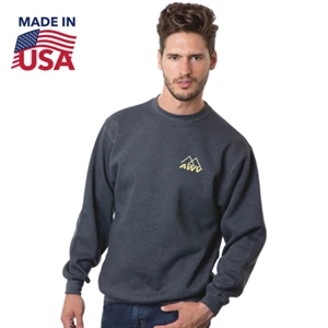 Made In USA 100% Pre-Shrunk Unisex crewneck Fleece