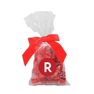 Cherry Bites Candy in Stand Up Mug Drop Bag with Bow