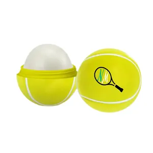 Custom Logo Tennisball Lip Balm Ball Moisturizer