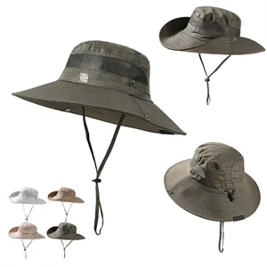 Customized Waterproof Wide Brim Foldable Boonie Hat Cap