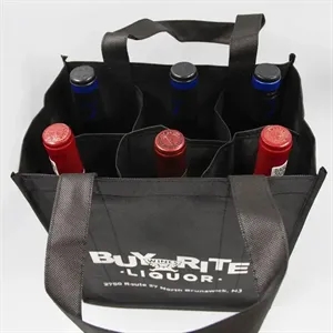 Polypropylene 6 Bottle Wine Totes