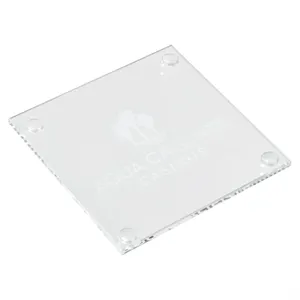 Square Glass Beverage Coaster