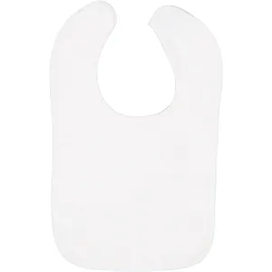 Rabbit Skins Infant Contrast Trim Terry Bib