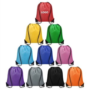 Classic Polyester Drawstring Sports Backpack