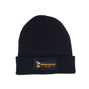Knit Beanie With Patch