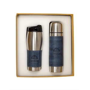 Casablanca Thermal Bottle And Tumbler Gift Set