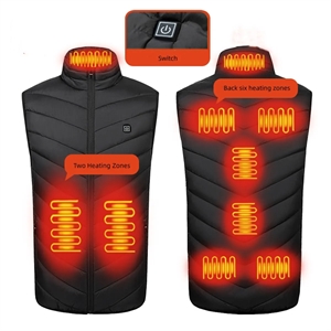 Heated Vest 9 Heating Zones