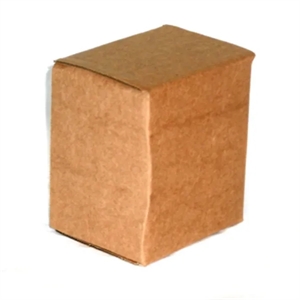 1 Piece Brown Gift Box (3.75" x 3.5" x 5") - Inserted