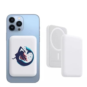 Custom Logo Magnetic Wireless 5000mAh Powerbanks Portable Charger