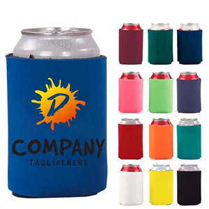 Custom Logo Budget Multipurpose Washable Collapsible Foam Can Holder