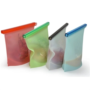 Silicone Stand Up Bag Reusable Food Container