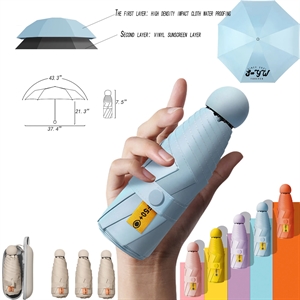 Custom Logo Rain And Sunshine Umbrella MOQ 100