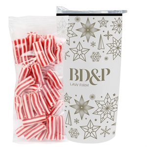 Custom Logo 20 oz Straight Tumbler w/ Plastic Liner - Strawberry Twists