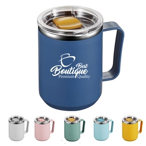 Stainless Steel Vacuum Insulated Coffee Mug With Handle