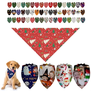 Full Color Sublimation Dog Bandana MOQ 50pcs