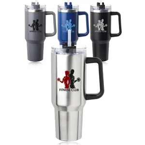 40 oz Alps Stainless Steel Travel Mug with Handle