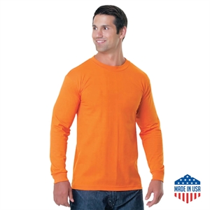 Made In USA Poly-Cotton Non-ANSI Safety Long Sleeve T-Shirt