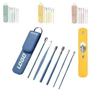 Earwax Removal Kit with PU Leather Storage Bag