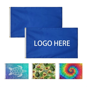 3' x 5' Full Color Single SidedFlags Banner