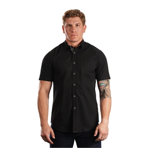 Burnside Men's Peached Poplin Short Sleeve Woven Shirt