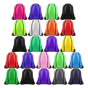 Custom Logo Polyester Drawstring Backpack Bag
