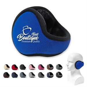 Custom Logo Unisex Fleece Earmuffs Ear Warmers Winter Outdoor Adjustable