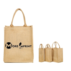 1  2 4  6 Bottle Wine Tote Bag Reusable Jute Carrier