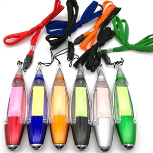 Lanyard LED Light Ballpoint Capsule Pens