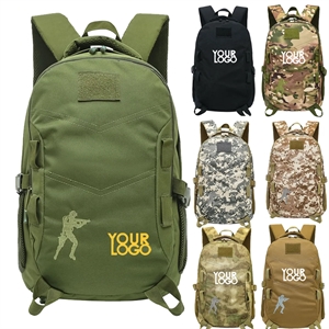 Custom Logo Military Style Backpack Olive Green Travel Sack