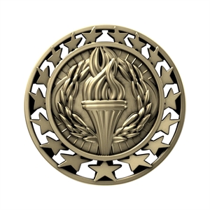 2 1/2" Victory Star Medal