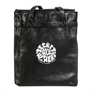Custom Logo Leather Four Bottle Salesperson Tote Bag