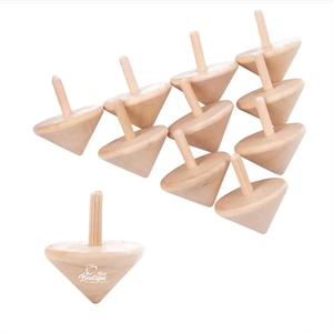 Mini Wooden Classic Spin Tops Toys