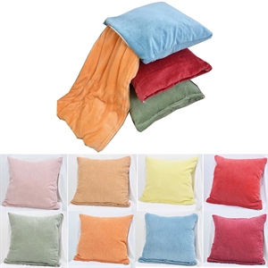 Custom Logo Multifunctional Portable Blanket Throw Pillow Set 2 in 1