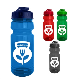 The Trainer - 24 oz. UpCycle rPET Bottle with USA Flip lid