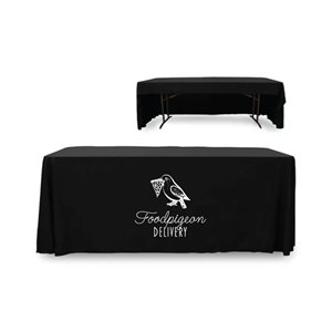 6 ft. 3 Sided PolyKnit™ Table Cover (WHITE LOGO ONLY)