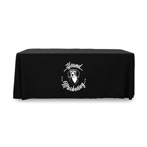 6 ft.Throw PolyPoplin™ Table Cover (WHITE LOGO ONLY)
