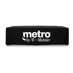 8 ft. Throw PolyKnit™ Table Cover (WHITE LOGO ONLY)
