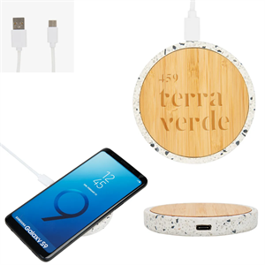 10W Speckle & Bamboo Wireless Charger